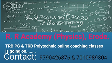 TRB Polytechnic Physics Unit 3 Quantum mechanics Part 1