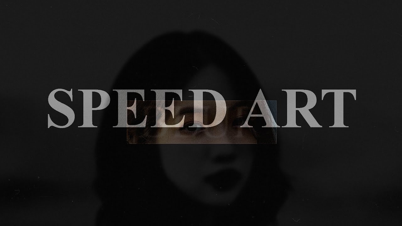 SPEED ART - Poster Blur (Photoshop)