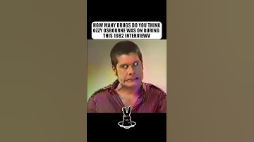 How Many Drugs Do You Think Ozzy Osbourne Was On During This 1982 Interview