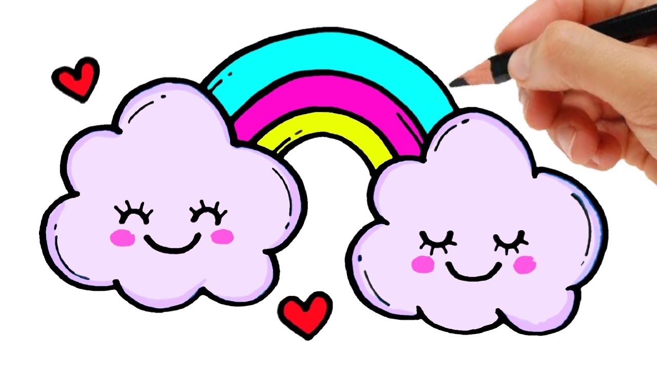 CÓMO DIBUJAR UNA NUBE KAWAII - thptnganamst.edu.vn