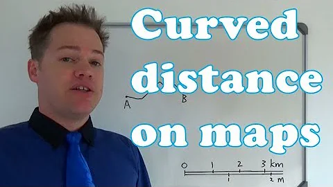 Mapwork measuring curved line distance