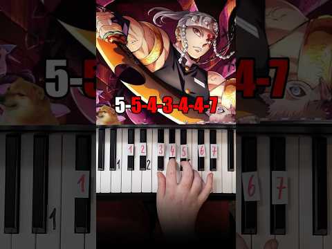 Demon Slayer Opening Zankyosanka Piano Tutorial Shorts Demon Slayer Opening Zankyosanka Piano Tutorial Shorts