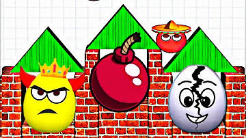 Hide Ball Logic puzzle Game / Draw To Smash Game / Level 9966 - 9999 Game / ASMR Gameplay 