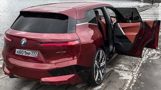 BMW X8 уже в Москве?! ЗАБРАЛ ПЕРВЫЙ В РФ! 2 МОТОРА! Тест 523 л.с. BMW iX. Длина как X6, высота - X5. видео