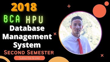 ✅HPU BCA Database Management System second semester Previous Year Question paper 2018 | Hpu bca