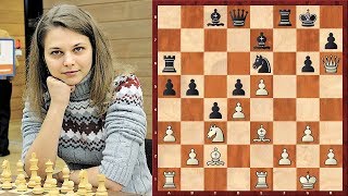 Шахматы. КРАСИВАЯ АТАКА Анны Музычук!
