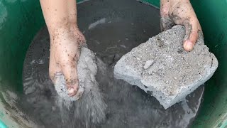 Relaxing soft cement dirt crumbling in water||Satisfying Asmr||#subscribe #fyp💦💦💙💙 screenshot 5