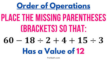 Place the Missing Parentheses (Brackets) so that the Given Value is True - Quick & Simple Tutorial