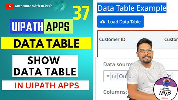 UiPath Apps Data Table | UiPath Apps Data Table Example