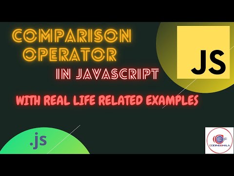 16. Comparison Operators In JavaScript With Real Life Examples  in HINDI