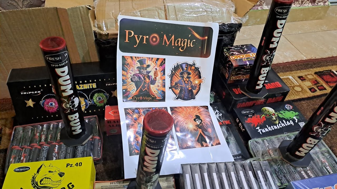 Unboxing colet pyro magic - YouTube