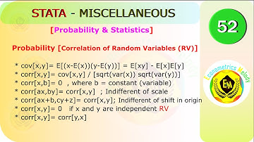 correlation of random variables || Probability and Statistics || U/Graduate || MPhil || PhD