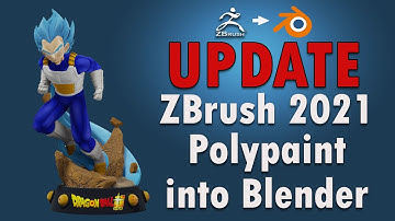 Bring Zbrush 2021 Polypaint Into Blender (UPDATE)