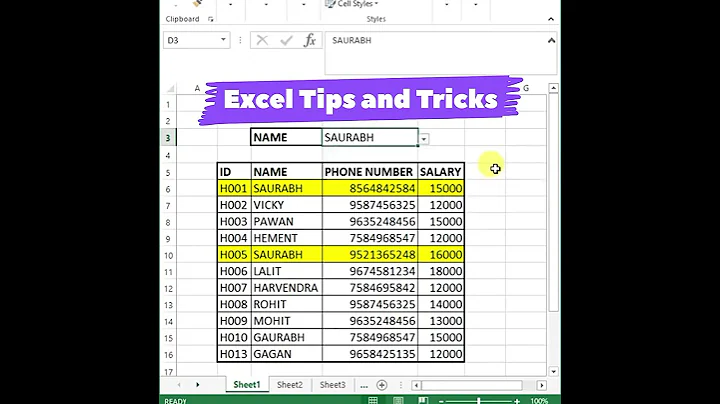 How to Highlight Active Row in Excel #excel Excel Tips and Tricks