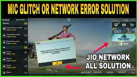 MIC GLITCH, NETWORK ERROR OR RESOURCE PACK DOWNLOAD PROBLEM SOLUTION IN PUBG MOBILE || ALL GLITCHES