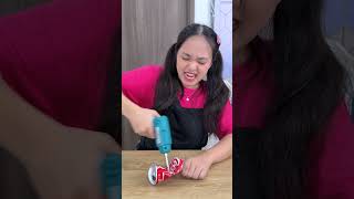 CCD - Khó lấy quá vậy || Candy Fell in the Soda… Her Clever Trick Was Hilarious 😂🥤🍬#comedy