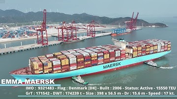 Emma Maersk - was once the largest ship in the world