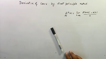 Derivative of cos(x) by method of first principle