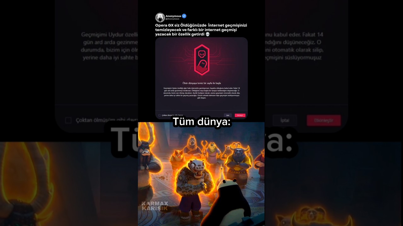 Geçmişinizi temizleyen özellik 💀