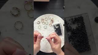 POV: you’re making a ring and the wire decides to escape halfway through 😂💙 #jewelrymaking #beads