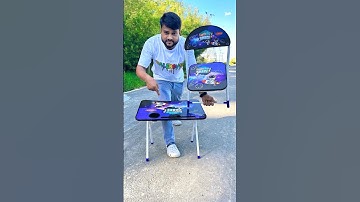 Wooden & Steel Folding Table and Chair unboxing