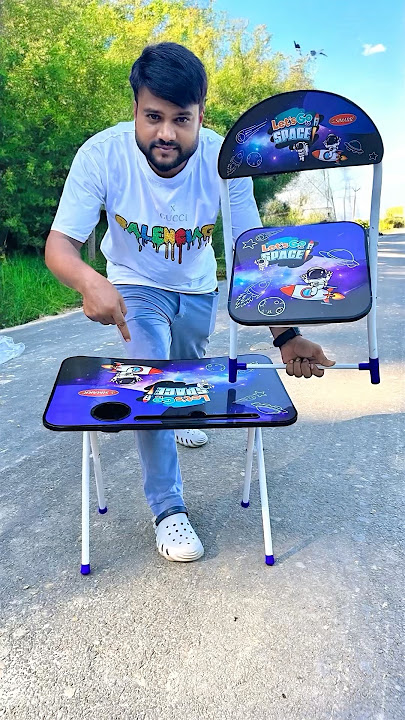 Wooden & Steel Folding Table and Chair unboxing
