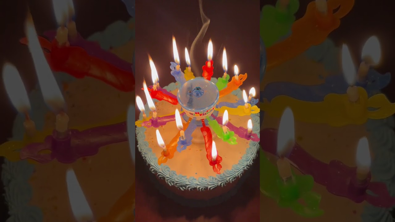 Our candle is on fire!