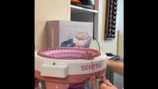 Sentro Knitting Machine 25-minute hat Beginners made with Caron Simply Soft screenshot 4