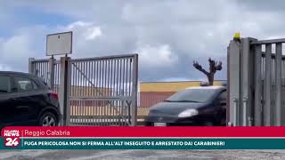 Reggio Calabria fuga pericolosa non si ferma all’alt inseguito e arrestato dai carabinieri
