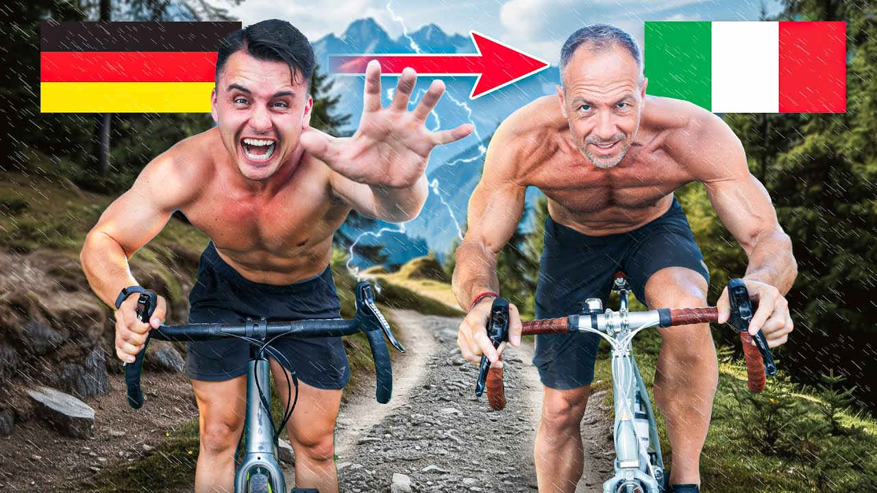 In 48H mit dem Fahrrad nach Italien ohne Vorbereitung I 340km TRANSALP mit @the.Spiritbody.architect