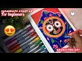 Easy art for beginners❤️Jagannath Ji Easy Art with Brush Pen😍