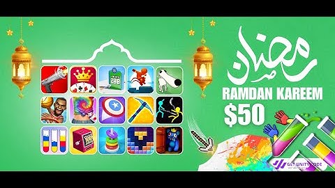 Ramadan Deal Offer Top 15 Trending Game Unity Source Code Only in $50 - Get Unity Code