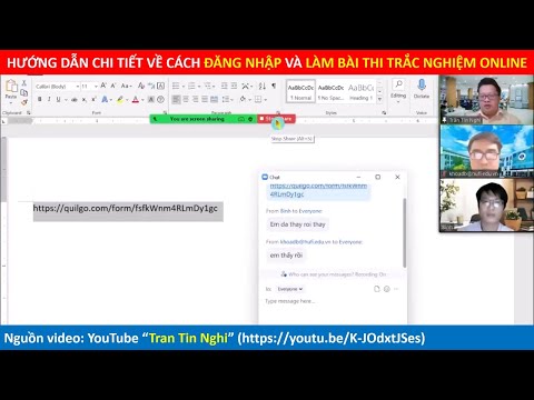 Video Hướng dẫn chi tiết cách thức đăng nhập và làm bài thi... - youtube