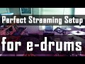 Live Streaming setup for electronic drums: 2 interfaces, 1 PC and 1 Macbook