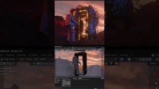 Make Cinematic Scenes Like a PRO 😍 in Blender  #photoshop #blender #blender3d