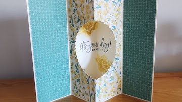 Fun Fold Tunnel Card Tutorial with Stampin