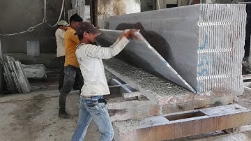 Granite Block chipping