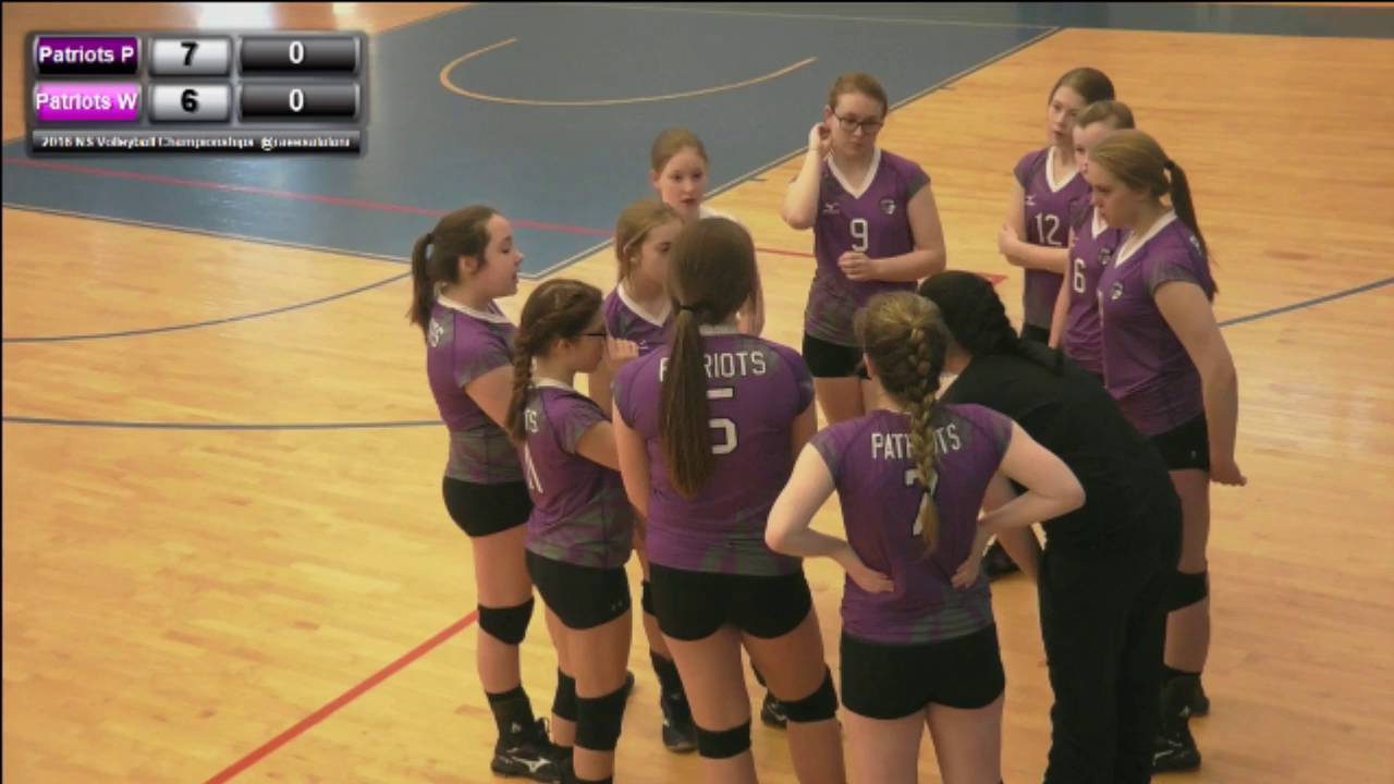 2016 NS Volleyball Provincials U16 Girls T2 Patriots Pickup vs