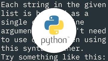 Python - using a list in Popen as command