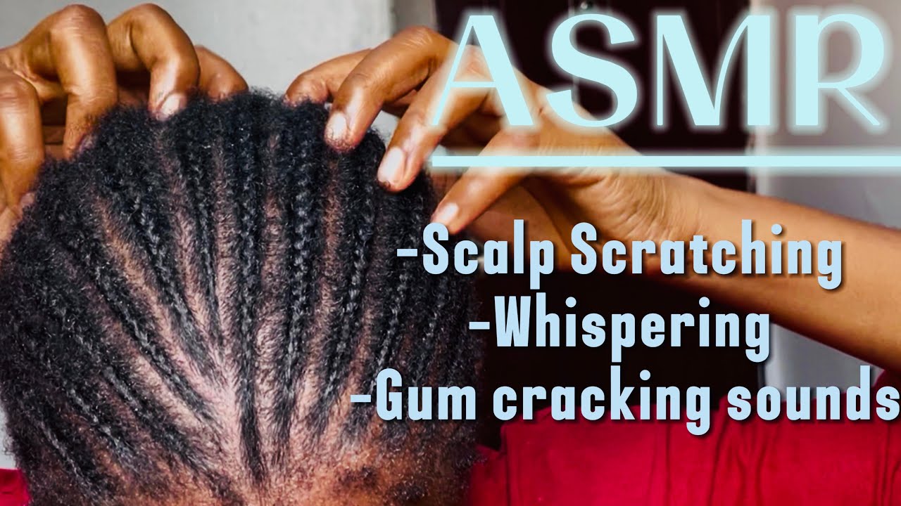 ASMR SCALP SCRATCHING | BIRDS SOUNDS | SOFT WHISPERING | GUM CRACKING SOUNDS | SATISFYING