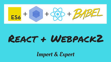 React import & export