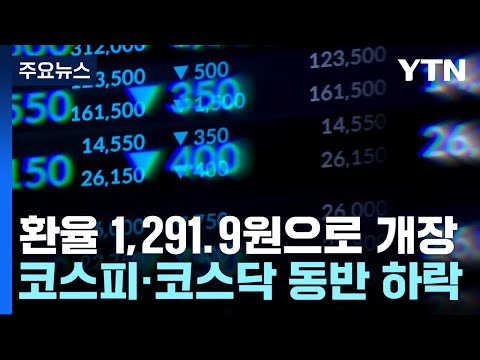 환율 1,300원대 육박...주식시장 &amp;#39;<strong>출렁</strong>&amp;#39; / YTN
