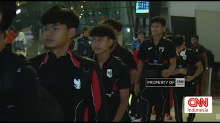 Kedatangan Timnas U-17 Usai Tersingkir di Ajang Piala Asia