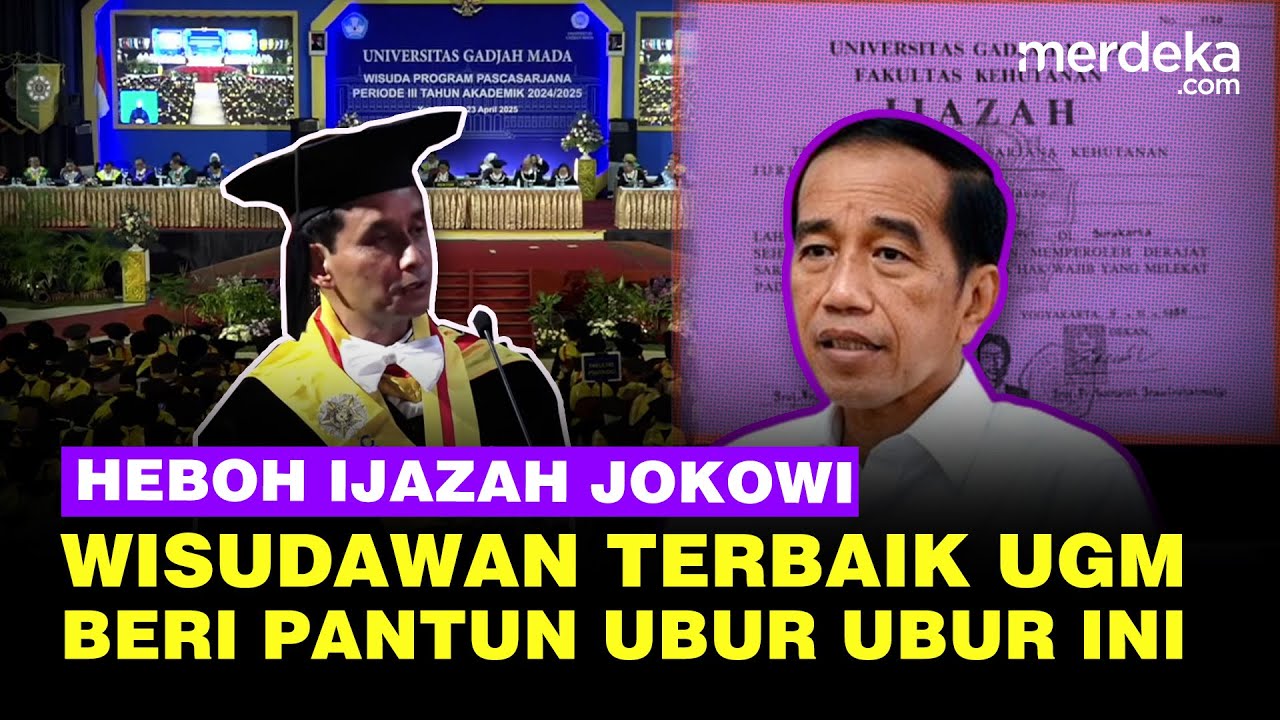Kejutan! Pantun Wisudawan Terbaik UGM di Tengah Heboh Ijazah Jokowi: Jangan Lupa Difoto ya Le