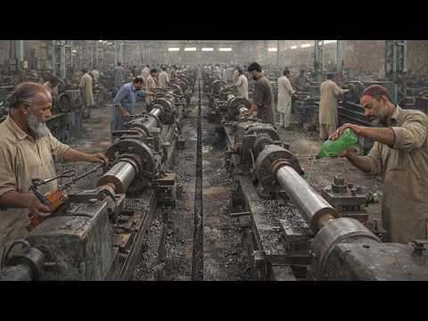 Crazy Way - Pakistani Workers Make Huge Bolts from Chunks of Scrap Metal - @hydraulichands
