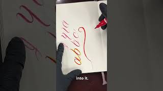 Flourish tutorial! #calligraphy #lettering #script