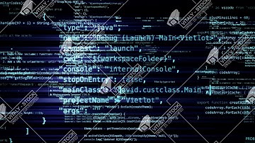 The abstract code moves in the virtual space
