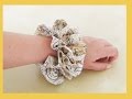 ひらひらシュシュの作り方　Fabric hair accessories