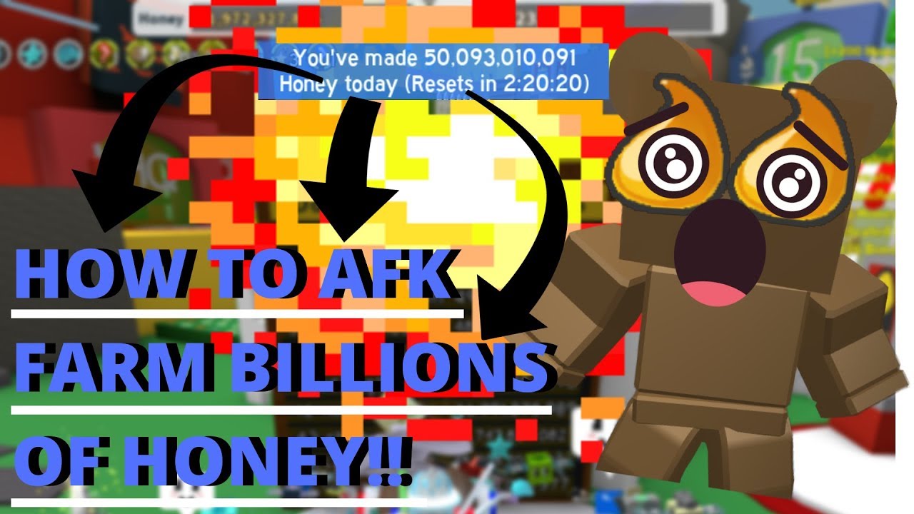 How To Afk Farm Billions Of Honey In Bee Swarm Simulator - roblox bee swarm simulator gummy mask roblox game development