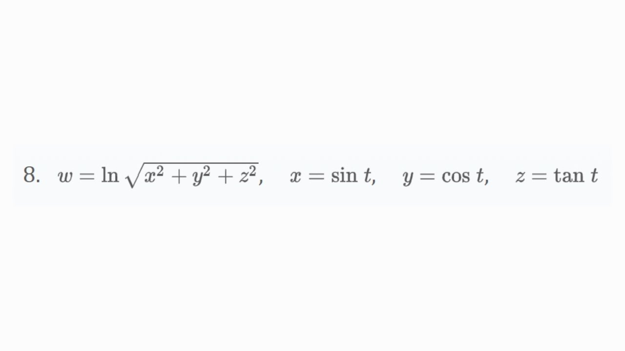 Use The Chain Rule To Find Dw dt Problem 14 5 8 Cengage Calculus use-the-chain-rule-to-find-dw-dt-problem-14-5-8-cengage-calculus